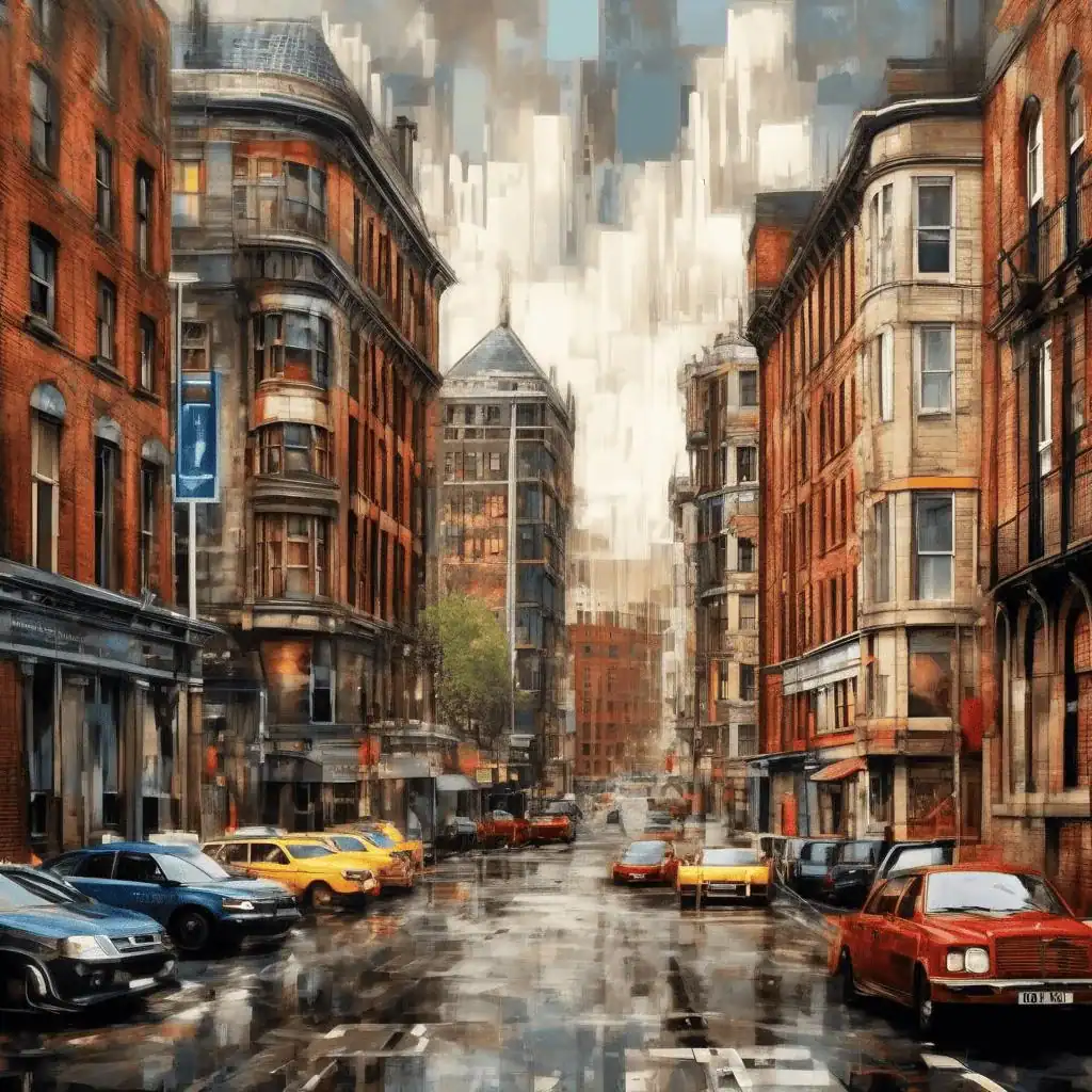 Old houses, Cumberland Street – Julian Ashton